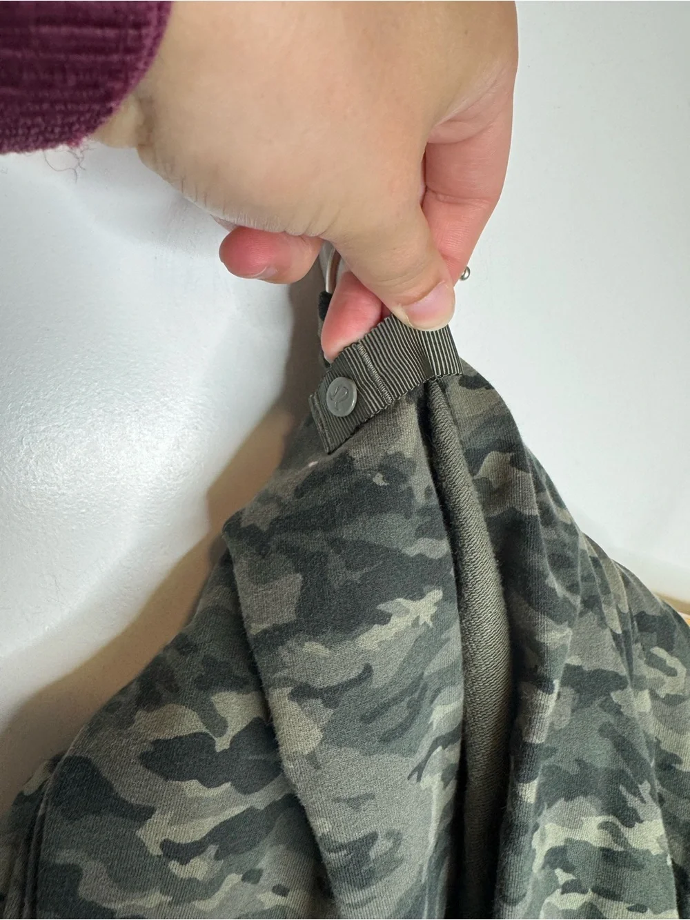Lululemon Vinyasa Scarf Wrap Cotton Evergreen Camo Green Multi Print
